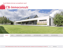 Tablet Screenshot of cb-immoconsult.de